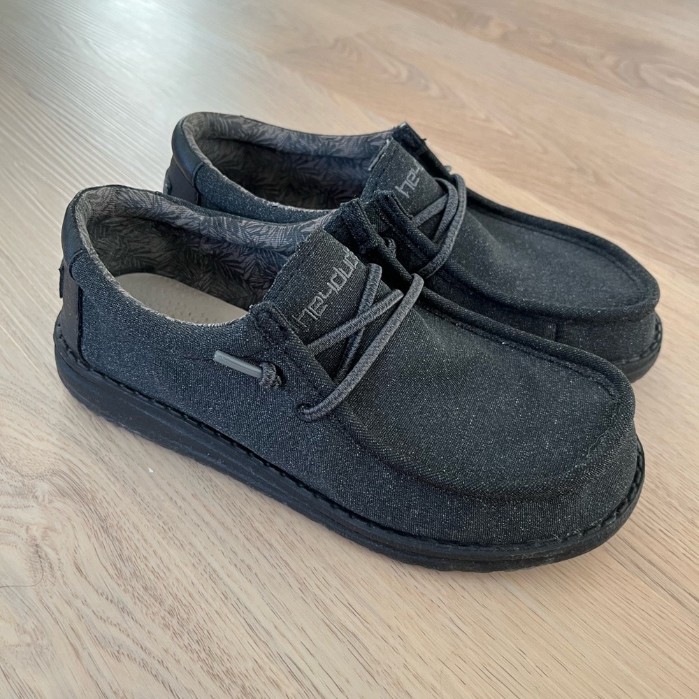 Hey Dude Kids Black Sneakers